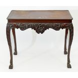 A mahogany silver table,