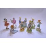Nine Royal Worcester figures,