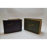 Two autograph albums, amassed in the early 20th century,