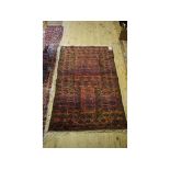 A Baluch prayer rug, 155 x 88 cm