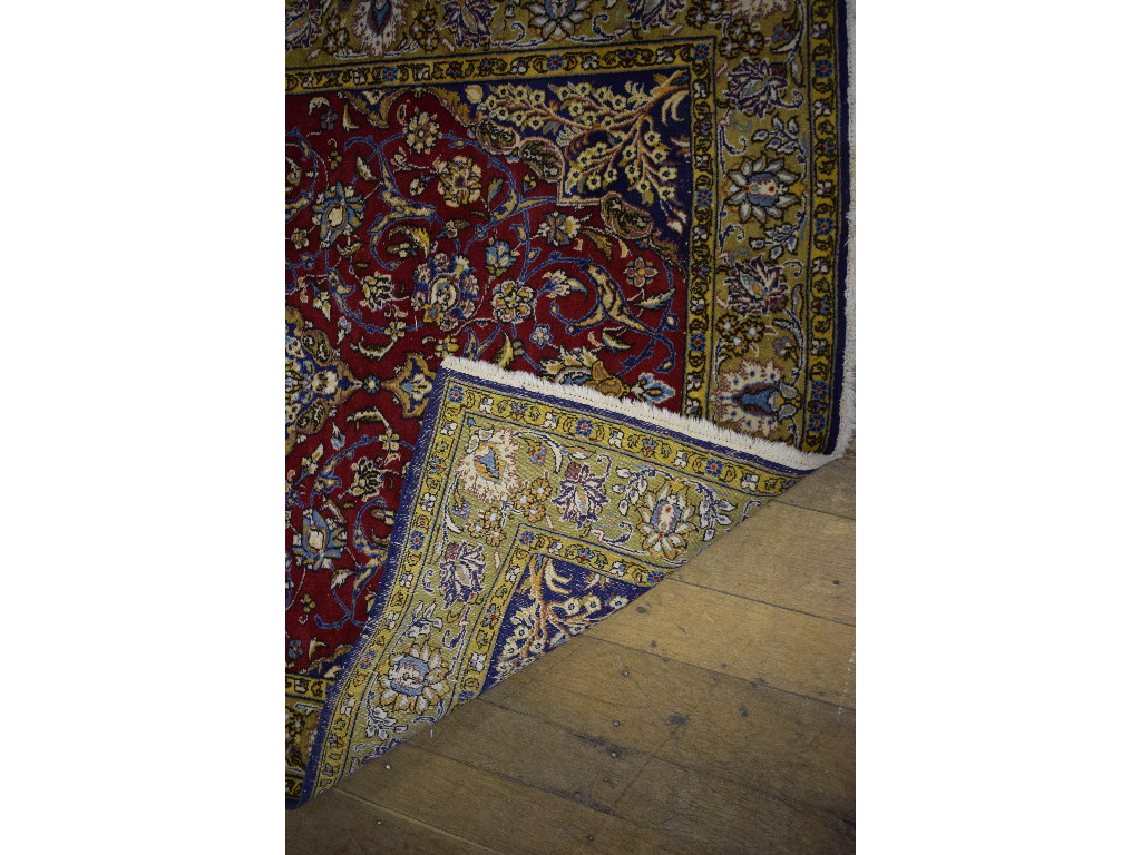 A Persian Qum Rug, 202 x 135 cm - Image 2 of 3