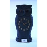 A timepiece, in the form of an owl, 24 c