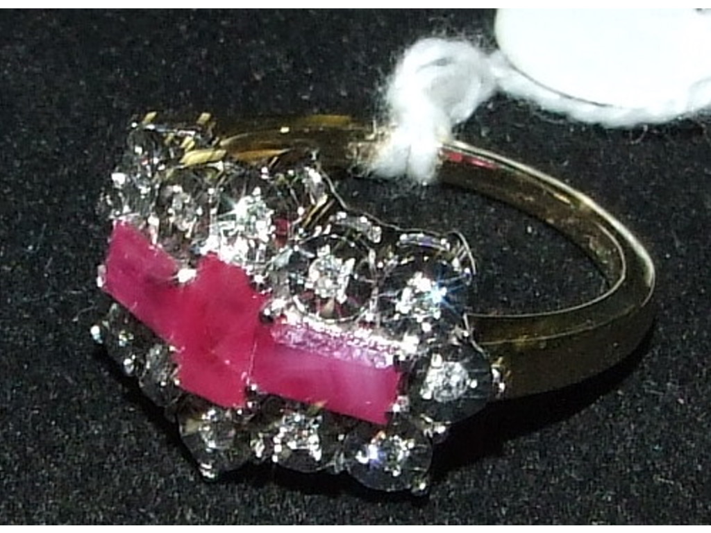 A 9ct gold ruby and diamond ring, approx - Image 2 of 3