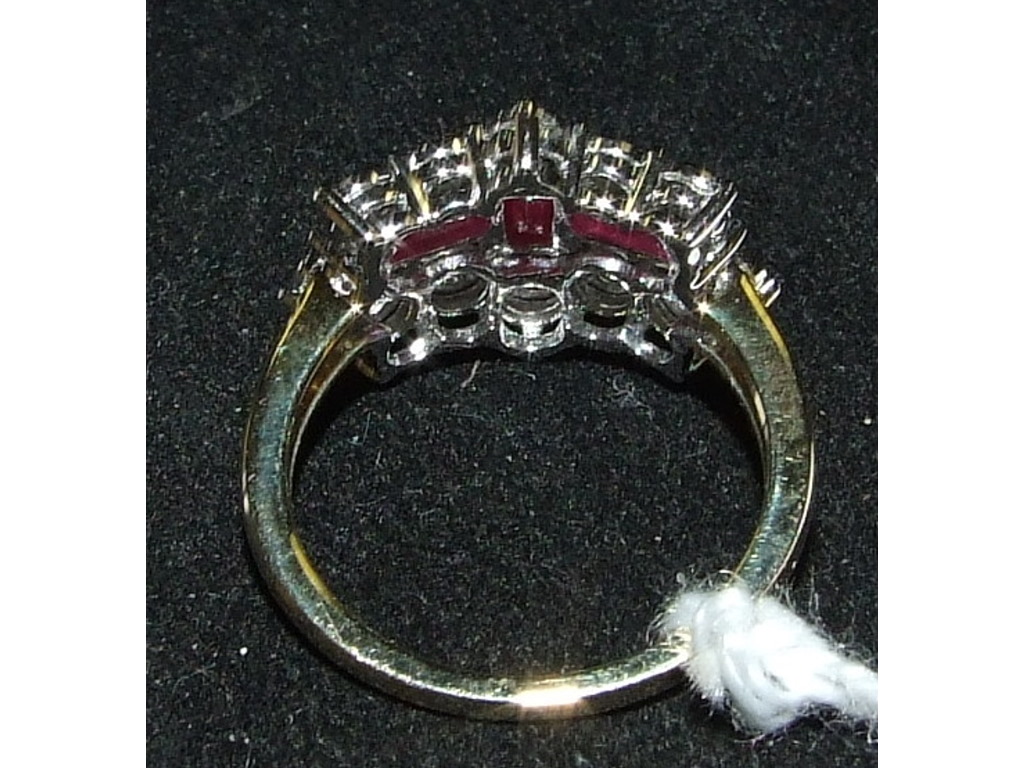 A 9ct gold ruby and diamond ring, approx - Image 3 of 3