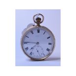 A 9ct gold open face pocket watch, with