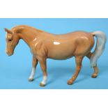 A Beswick Boy's Pony, palomino, 1480, gl