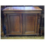 A 19th century mahogany two door cupboar