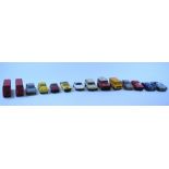 Assorted die-cast and other model cars (