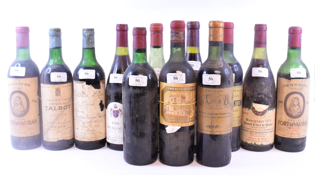 A bottle of Chateau Brane Cantenac Margaux, 1966, a bottle of Chateaunuf du Pape, 2002, - Bild 2 aus 14