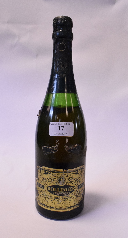 A bottle of Bollinger RD Champagne, 1973 (some ullage,