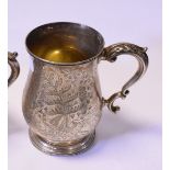 A Victorian silver tankard, inscribed Magor Farmers Association and dated 1879,