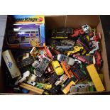 Assorted die-cast and other model cars (box)