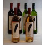 Eight bottles of Saxenburg Guinea Fowl Red, 2010, five bottles of Saxenburg Guinea Fowl Rose, 2010,