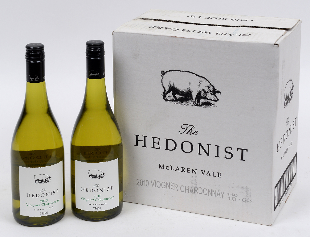 Twelve bottles of Walter Clappis The Hedonist Viognier/Chardonnay,