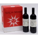 Twelve bottles of Sol del Mayo Malbec,