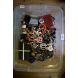 Assorted costume jewellery