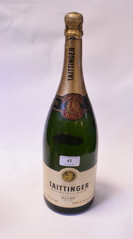 A magnum of Taittinger Champagne,