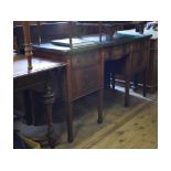 An inlaid mahogany sideboard,