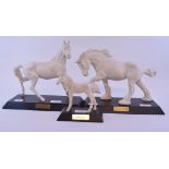 A Beswick horse, Spirit of the Wind, 2688, and two other similar, Spirit of Earth, 2914,