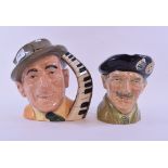 A Royal Doulton character jug, Monty, D62020, and another, Jimmy Durante,