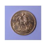 A George V sovereign,