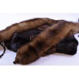 A mink fur stole,