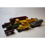 A Dinky Supertoys Foden Diesel 8-wheel wagon, brown, 501, a similar 25 Series wagon, Type 2, green,