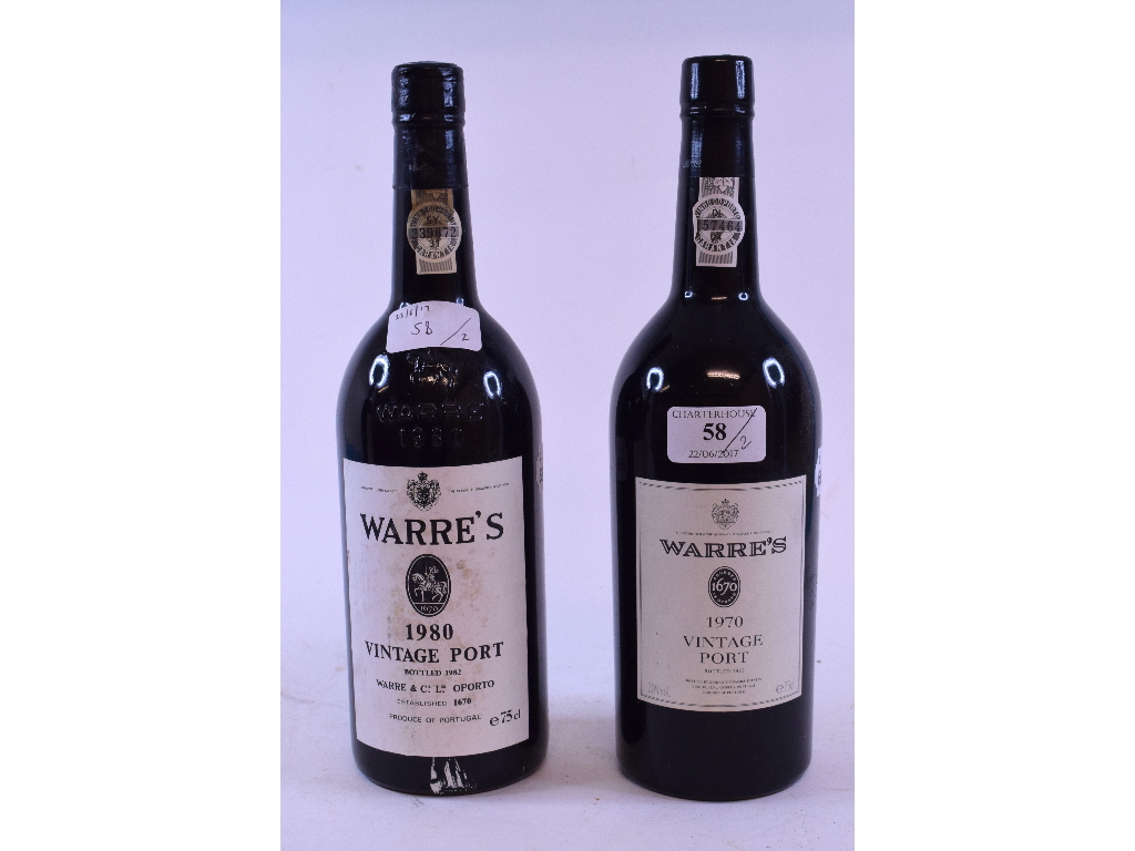 EXTRA LOT: A bottle of Warre's port, 1970 and a bottle of Warre's port,