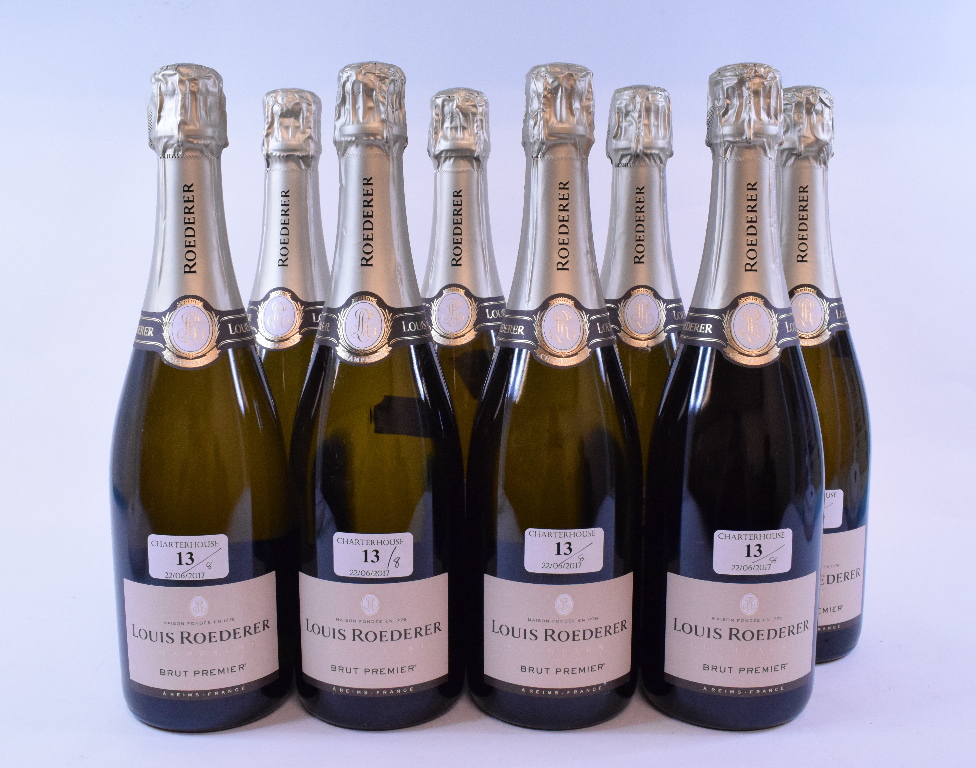 Eight bottles of Louis Roederer Champagne,