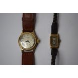 A gentleman's 9ct gold Majax wristwatch,