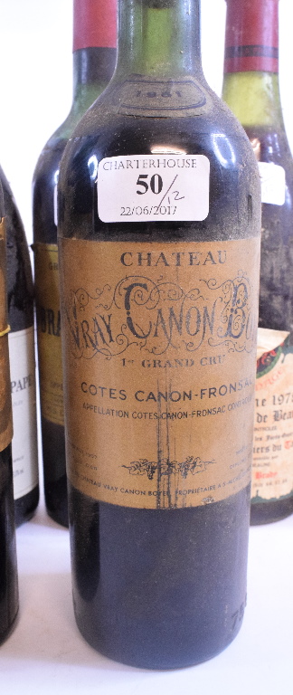 A bottle of Chateau Brane Cantenac Margaux, 1966, a bottle of Chateaunuf du Pape, 2002, - Bild 12 aus 14