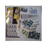 Assorted modern QEII commemorative mint stamps, blocks and part sheets,