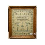 An early Victorian sampler, worked by Phillis Kinsey Bellamy, Aged 7 Years, 1838,