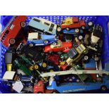 Assorted die-cast model vehicles,