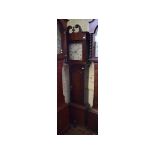 A longcase clock, the 29 cm square painted dial signed Hardy Newark (?),
