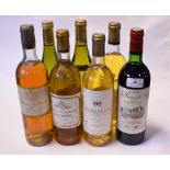 A bottle of Chateau La Tour de Roy, 1975, three bottles of Monbazillac, 1987,