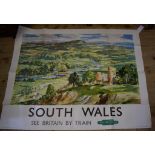 A British Railways Weston Region poster, South Wales, See Britain By Train,