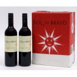 Twelve bottles of Sol de Mayo Cabernet Sauvignon,