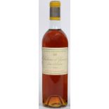 A bottle of Chateau d'Yquem,