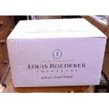 Six bottles of Louis Roederer champagne,