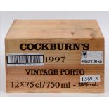 Twelve bottles of Cockburn's vintage port, 1997,