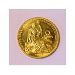 EXTRA LOT: A Peruvian gold 1 libra,