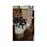 A Butilux furniture white painted wardrobe, 89 cm wide, a matching dressing table,