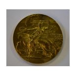 A 1906 Athens Olympic Games participant's gilt bronze medallion