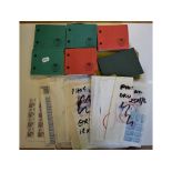 Assorted cylinder stamp blocks, mostly in small albums, and other stamps,