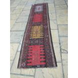 A flatweave runner, 300 x 72 cm,