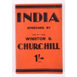 Churchill (Winston S) India, paper, cover creases and corner knocks,