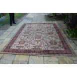 A Persian style machine made carpet, 274 x 361 cm,