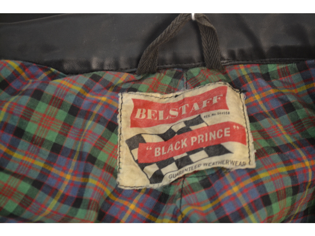 An original Belstaff Black Prince PVC weatherproof motorcycle jacket and trousers, - Bild 5 aus 7