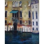 Brian Moore, Palazzo, acrylic on canvas, signed,